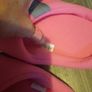 pink fleece slippers Image 3