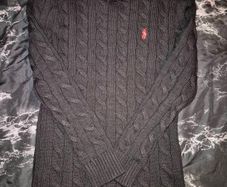 Ralph Lauren Cable knit sweater black