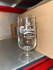 Carlsberg pint glasses