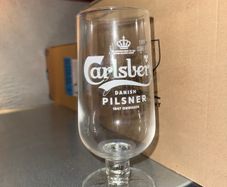 Carlsberg pint glasses