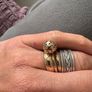 Vintage German Sterling Silver Band Ring Image 3