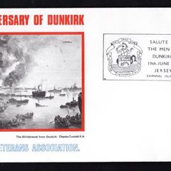1970 Jersey Cover celebrating 30th Anniversary of Dunkirk with cancel tying 5d Winston Churchill Commemorative Stamp with Salute to The men of Dunkirk, 19th June 1970