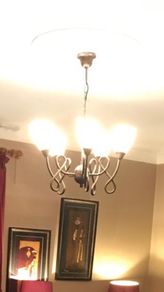 Two sets ceiling lights and matching wall lights 1 set.