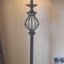 Black with gold detail compleate with shade plus have an  extra grey shade 135cm high Image 2