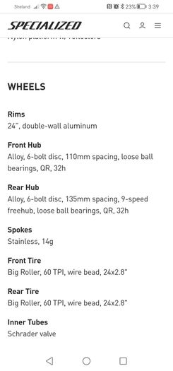 Specialized 24" kids' bike