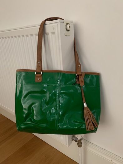 Green Patent Leather Handbag NEW