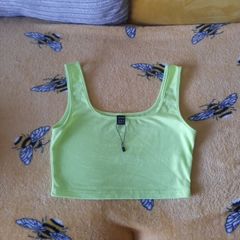 lime green crop top