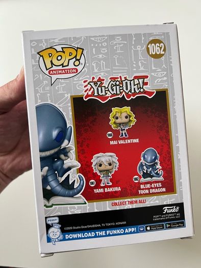Yu-Gi-Oh funko pop blue eyes toon dragon 25 years anniversary