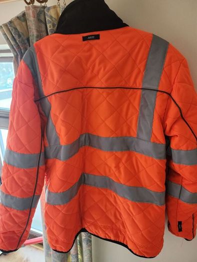 Hi Vis Quilted Jacket  Large Warm Workwear
