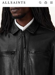 All saints leather jacket