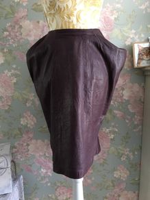 Burger et Mikkelsen leather midi skirt, uk 12
