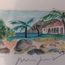 Fantastic Limited-Edition Hand-Signed Lithograph Print of a Caribbean Scene by the Renowned French Artist Alexandre Minguet (1937-1996), #737/1000 Image 4