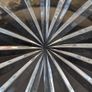 Vintage Heavy Cut Crystal Rose Bowl Diamond Star Pattern 19cm Image 3
