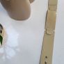 JAEGER genuine leather beige patent waistband belt - Sz M - Rrp 95 (New) Image 2
