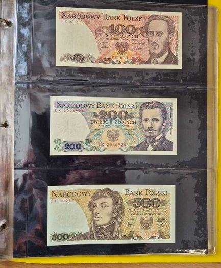 Old Polish banknotes from 1919 to 1994
