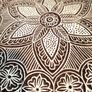 Large Wooden Handmade Printing Block Stamp Block Decorative Textiles Crafts Tattoo 20cm Image 4