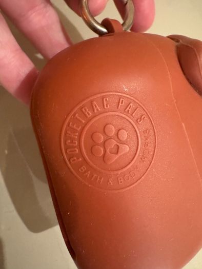 Bath and body works sanitiser and dog poo bag dispenser