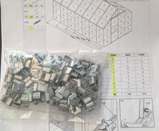 Glass retaining clips