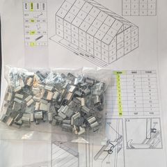 Glass retaining clips