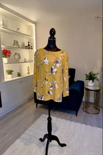 Ladies Mustard Long Sleeved Top from Dunnes Stores UK 12-14 / EU 40-42