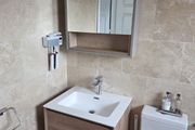 Bathroom floating sink unit and cupboard