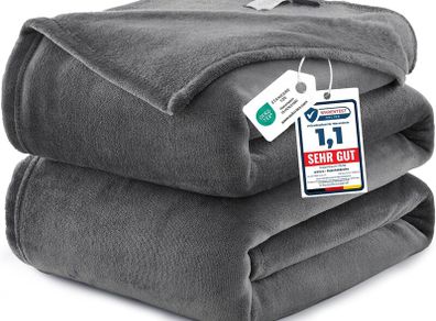 Fleece Throw Blanket King Size XXL - Super Soft Fluffy Warm - Brand New