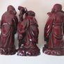 Chinese Feng Shui Three Wise Men Figurines Resin Statues for Prosperity & Luck Image 4