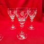 Vintage Duiske Handcut Crystal sherry/liquor stemmed glasses Image 3