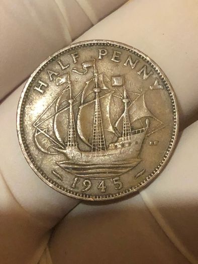 George VI half penny  x 36 Pictures