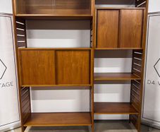 Mid-Century Modern Modular Teak Wall Unit by Ladderax