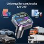 Bluetooth Car Adapter, Radio Receiver Audio FM Transmitter, Wireless Hands Free Phone Digital Kit, USB C QC PD 36W Fast Charger for 12V/24V Cigarette Lighter, U Disk MP3 Music Player Device Image 7