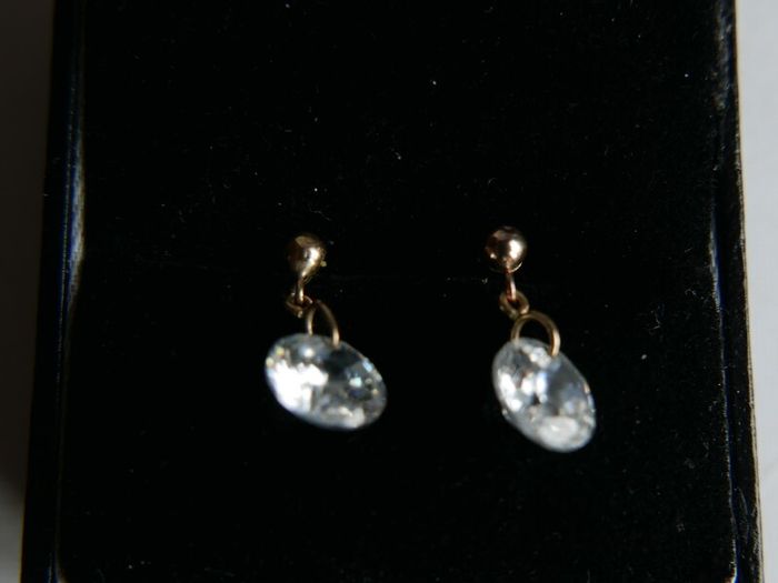 Vintage 9ct Gold 375  Drop/Dangle Art Deco  Earrings 1,46g