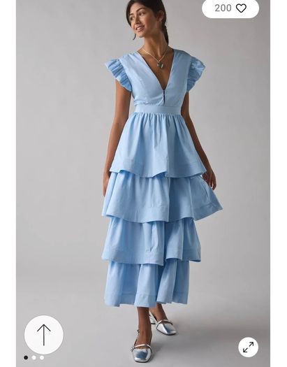 Sister Jane blue tiered dress uk10