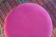 Pink Velvet Stool