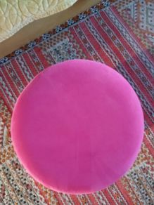 Pink Velvet Stool