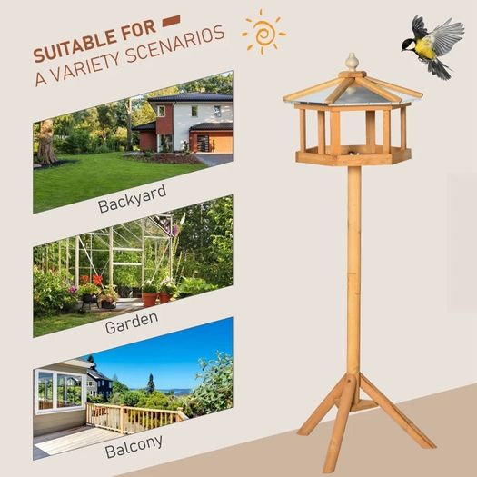 Wooden Bird Table Feeder Station (FREE SHIPPING)