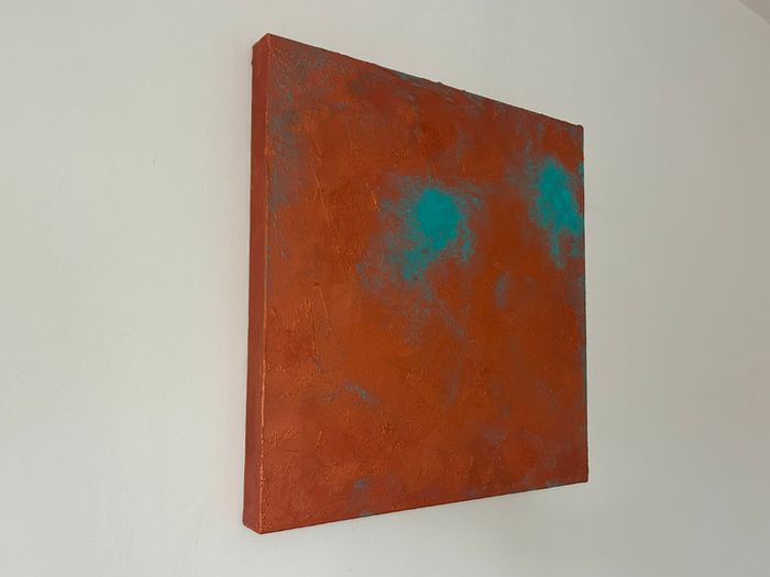 "Soulmate" abstract acrylic painting on canvas