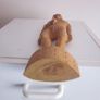 Hand Carved Wooden Mahatma Gandhi Figurine Statue Image 5