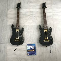 Guitar Hero Live + 2 Guitars + 2 Bluetooth Dobgles