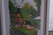 Original Artwork- Coffee at Tivoli Gardens, Copenhagen"