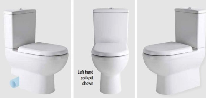 Clearance: Dura BTW CC Pan LH Exit White