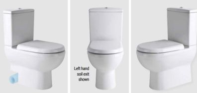 Clearance: Dura BTW CC Pan LH Exit White