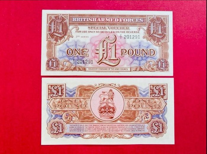 Great Britain  1 Pound  1956   (uncirculated ) 3rd Series )