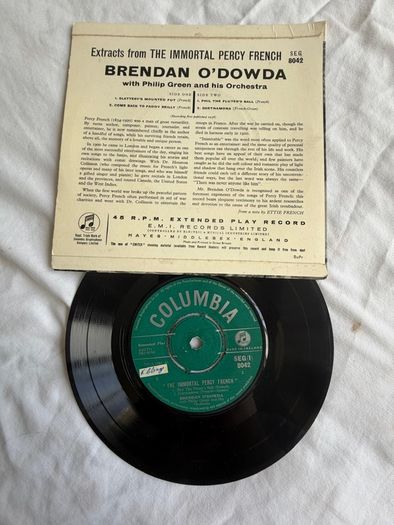 Curated Job Lot of 54 Vintage 7" Vinyl Records - ALL Pressed in Ireland (John Lennon, Pink Floyd, The Kinks)