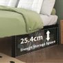 Double Bed Frame 30.5 cm High with Rounded Corner Legs Image 6