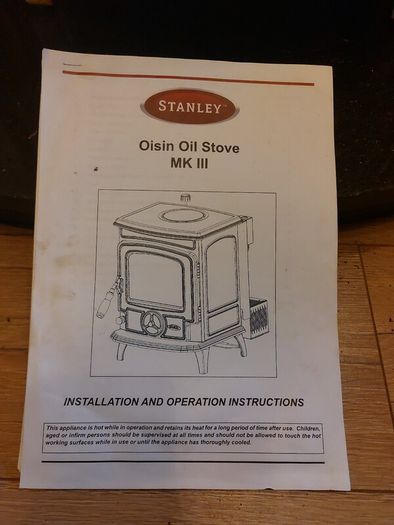 Oil fired Stanley stove