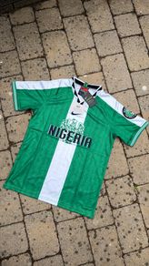 Nike Nigeria 1996 green football shirt
