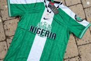 Nike Nigeria 1996 green football shirt