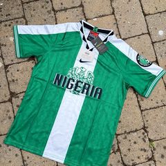 Nike Nigeria 1996 green football shirt