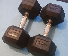 12.5kg hex dumbbell